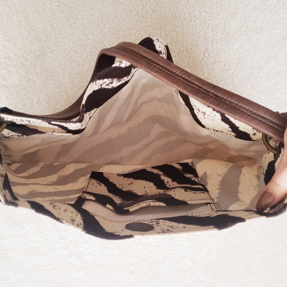 Banana Republic Bags Banana Republic Zebra Canvas Tote W Tassel